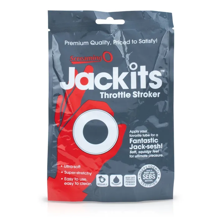 Screaming O Male Sex Toys Jackits Throttle Stroker Clear Each