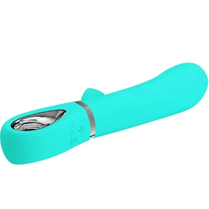 Thomas Super Soft Silicone Rabbit Vibrator Turquoise Pretty Love Female Sex Toys