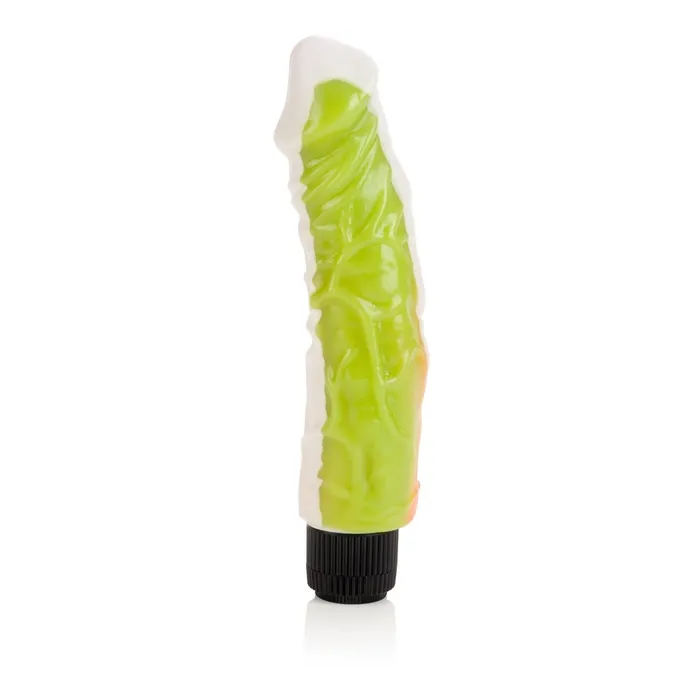 Vibrators CalExotics Funky Jelly Vibe 8 Inches Orangegreen