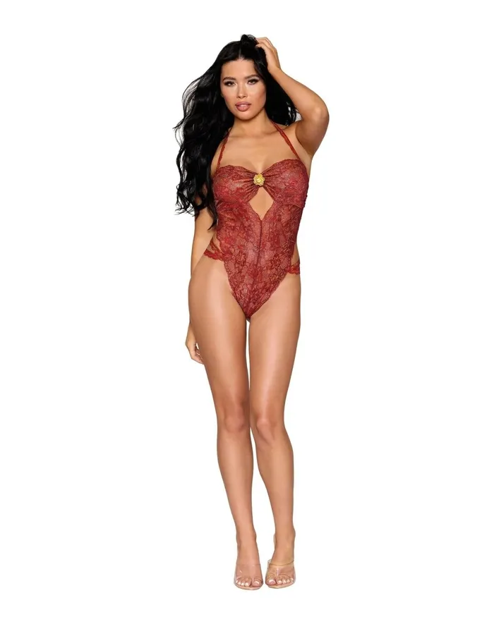 Vibrators Dreamgirl Teddy Dmnd One Size Red