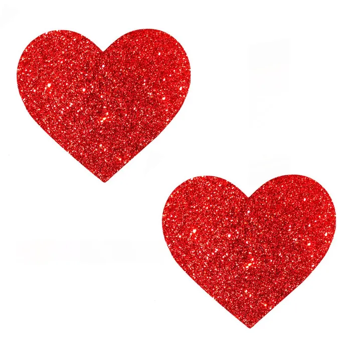 Vibrators Ravish Me Red Glitter I Heart U Nipztix Pasties Neva Nude