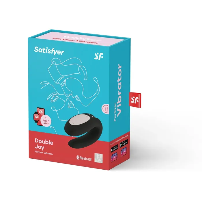Wholesale Double Joy App Controlled Partner Couples Vibrator from Satisfyer Black or Violet Ballisticmetal Vibrators