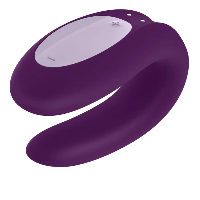 Wholesale Double Joy App Controlled Partner Couples Vibrator from Satisfyer Black or Violet Ballisticmetal Vibrators