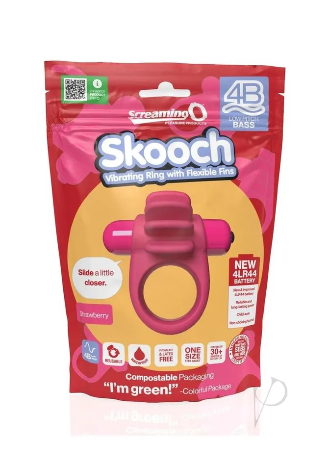 4b Skooch Strawberry Screaming O Vibrators