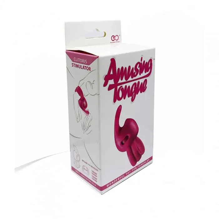 Amusing Tongue Pink Finger Vibe NMNT Vibrators