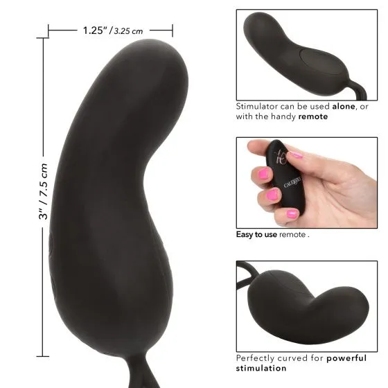 Anal Castle Megastore Rechargeable Curve w Remote Black