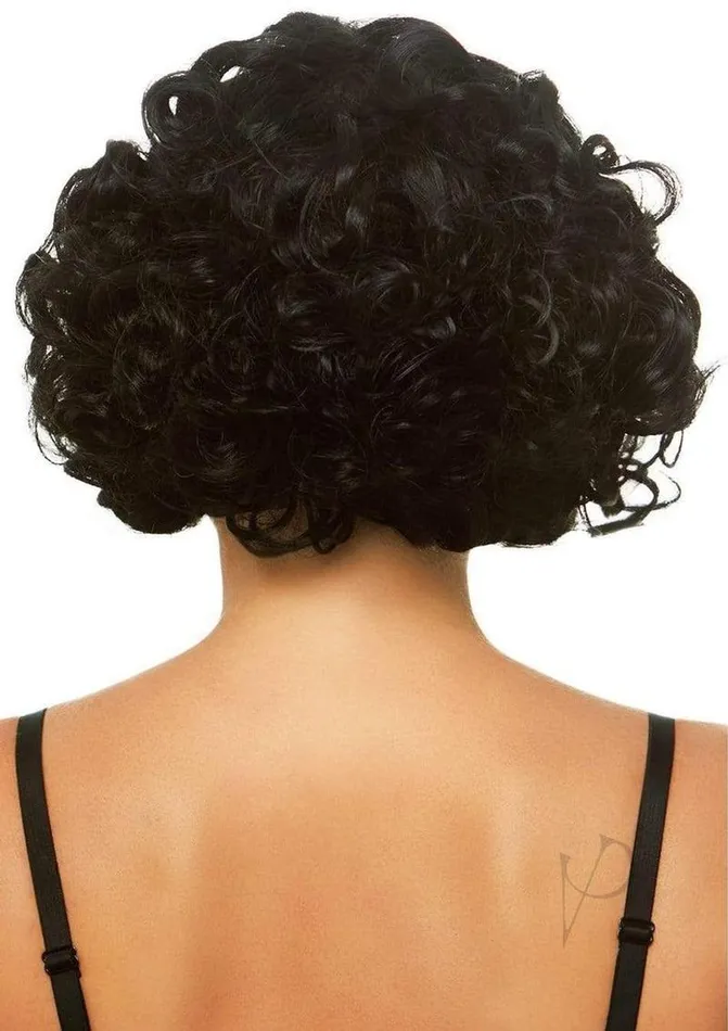 Anal Leg Avenue Curly Bob Wig Os Black