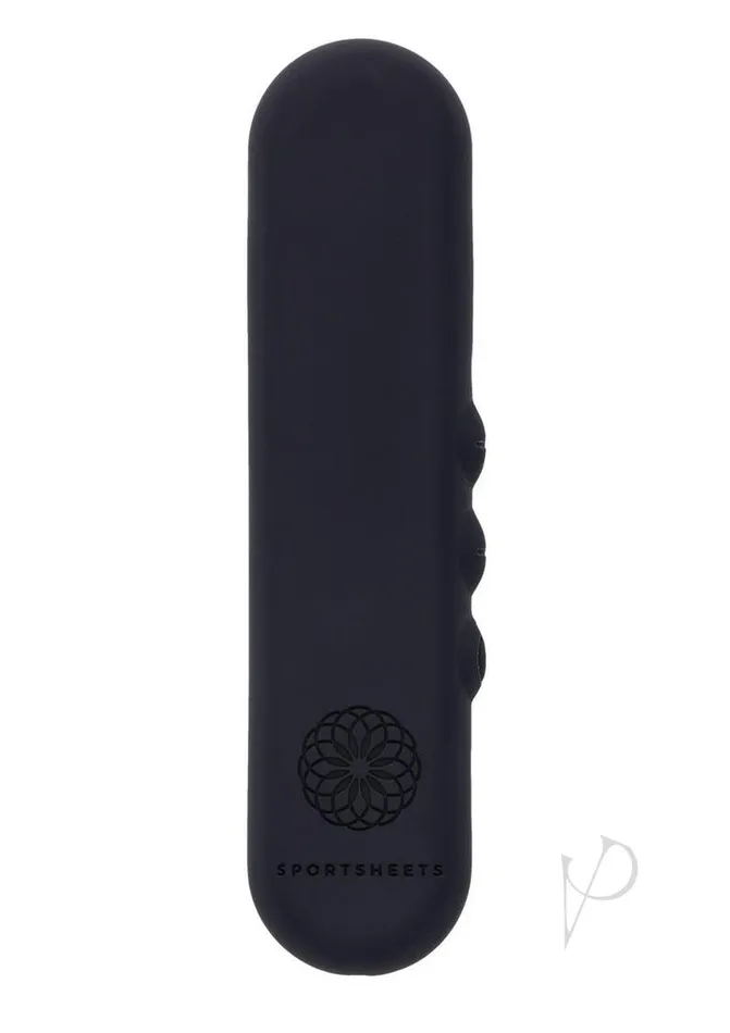 Anal Sportsheets Pivot Flat Bullet Black