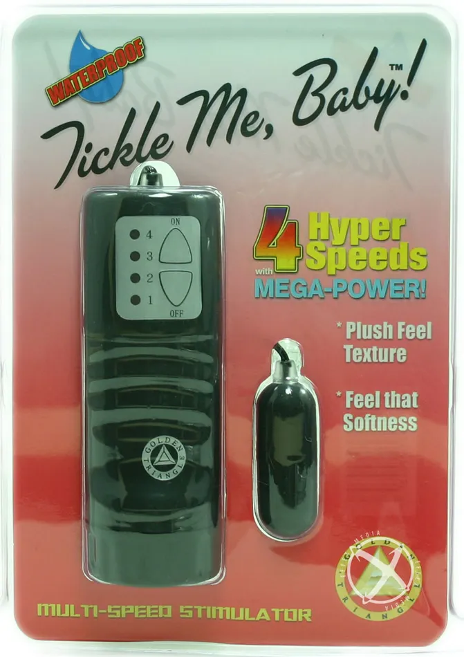 Anal Tickle Me Baby Black Golden Triangle