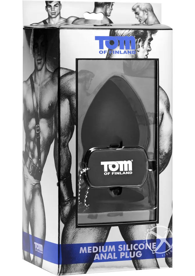 Anal Tof Medium Silicone Anal Plug Black TOM OF FINLAND