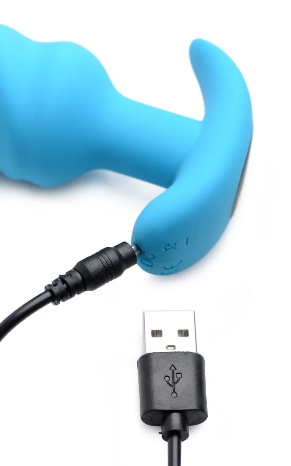 Anal XR Brands Remote Control Vibrating Swirl Butt Plug