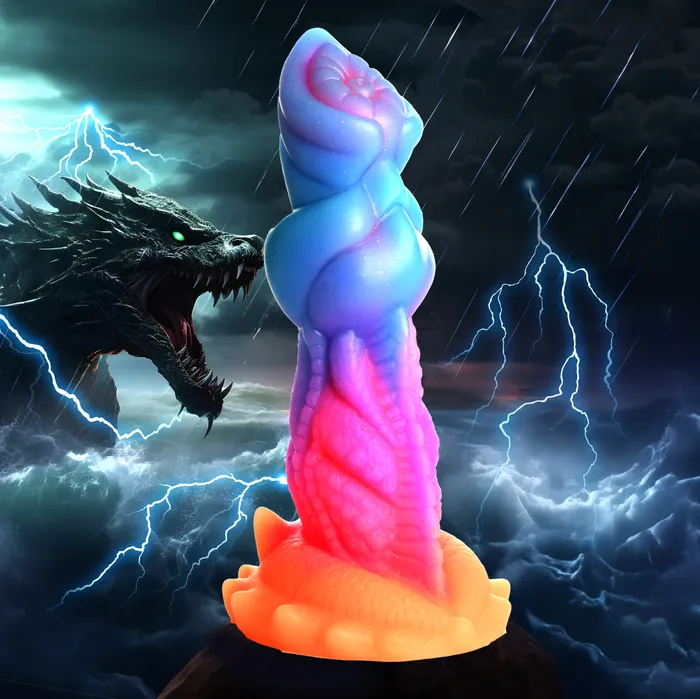 Aqua Cock GlowInTheDark Dildo by Creature Cocks XR LLC Dildos