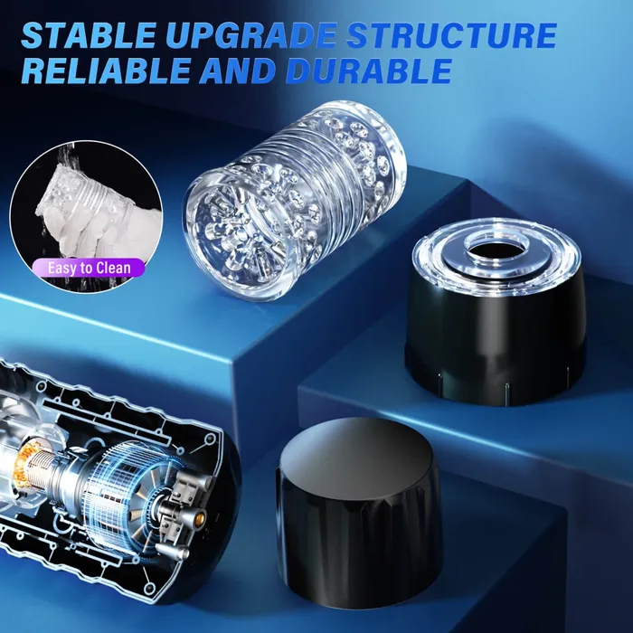 BLACK KNIGHT Automatic Thrusting Rotating Male Masturbator Sex Toys Sohimi Male Sex Toys