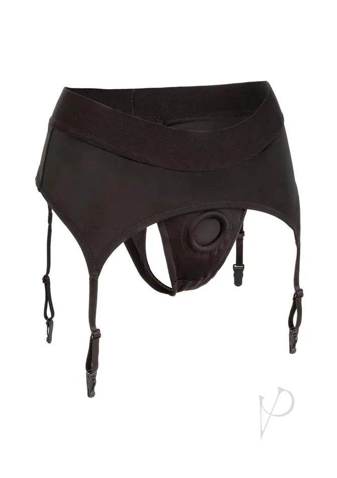 Boundless Thong Garter 2xl3xl Black Boundless Anal
