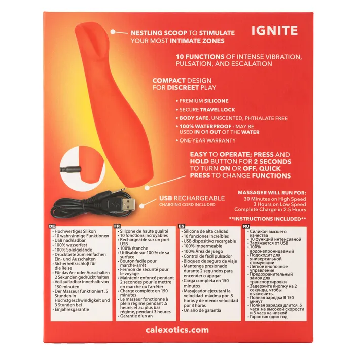 CALIFORNIA EXOTIC NOVELTIES LLC Vibrators Red Hot Ignite Vibe