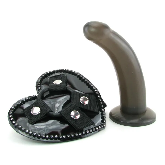 California Exotics Dildos Bound by Diamonds Hearts of Love Harness Dildo