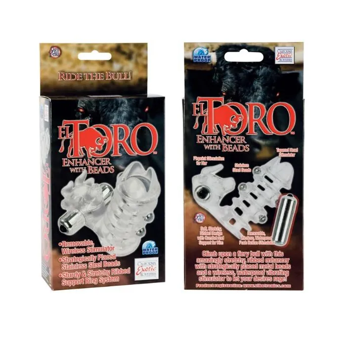 California Exotics El Toro Beaded Enhancer Ring Male Sex Toys