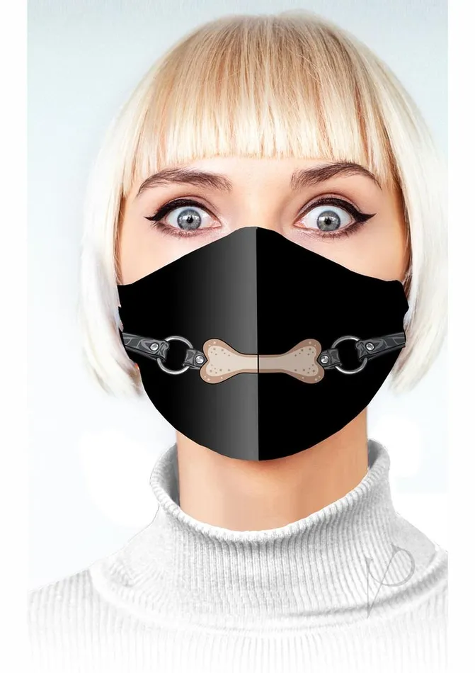 Candyprints Party Super Naughty Dog Bone Gag Maskdisc Female Sex Toys