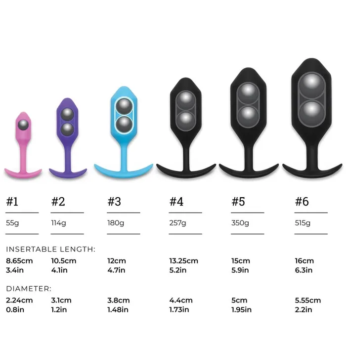 Castle Megastore Anal bVibe Snug Plug 5 Weighted Black