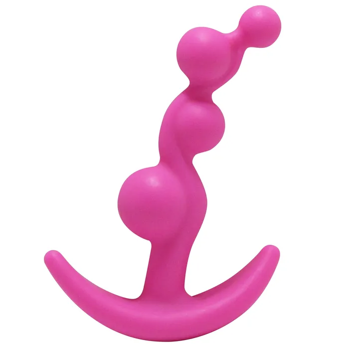 Castle Megastore Anal Hook N Up Sm Beaded Anal Plug Pink