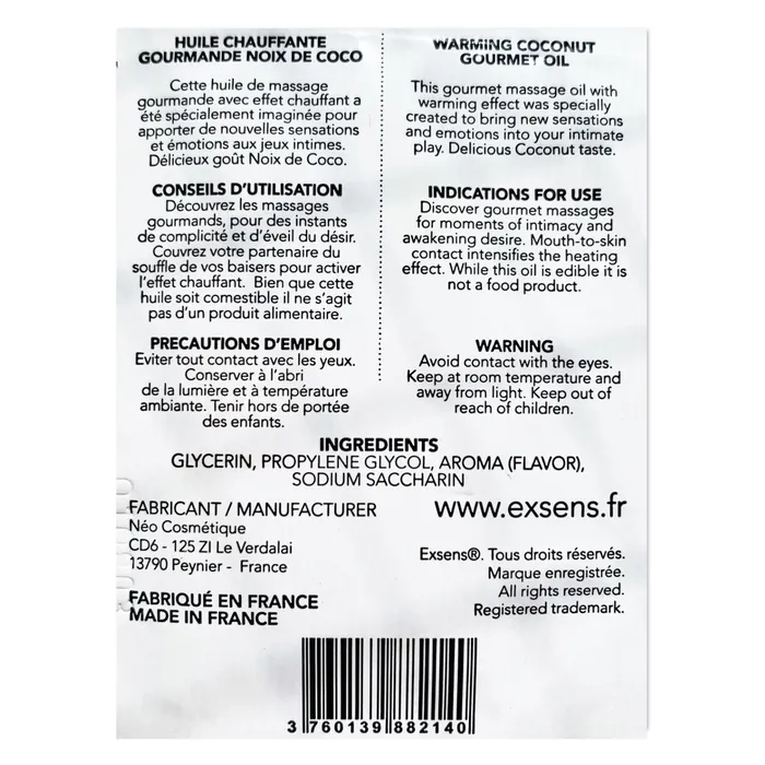 Castle Megastore Couples Mint Mojito Intimate Massage Oil Foil