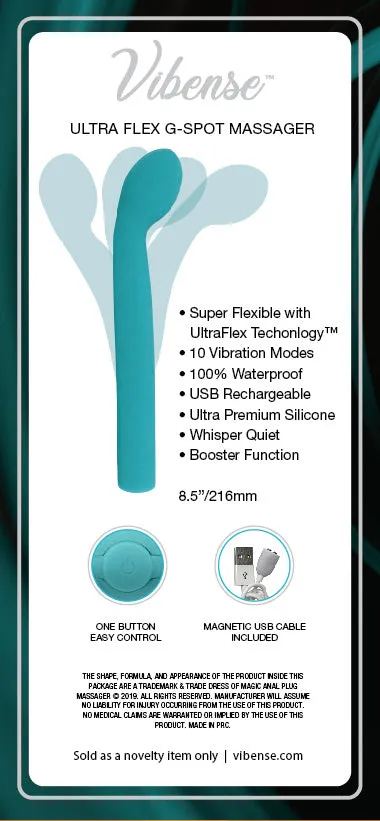 Castle Megastore Vibrators Vibense GSpot Vibrator Teal