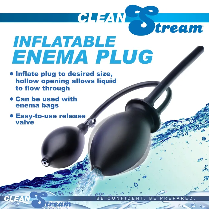 Cleanstream Inflatable Enema Plug XR Brands Male Sex Toys