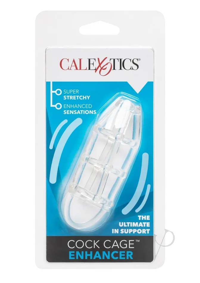 Cock Cage Enhancer Clear Extensions Male Sex Toys