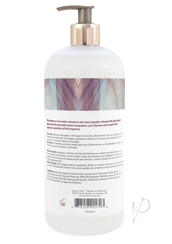 Coochy Vibrators Coochy Shave Cream Island Paradise 32 Oz