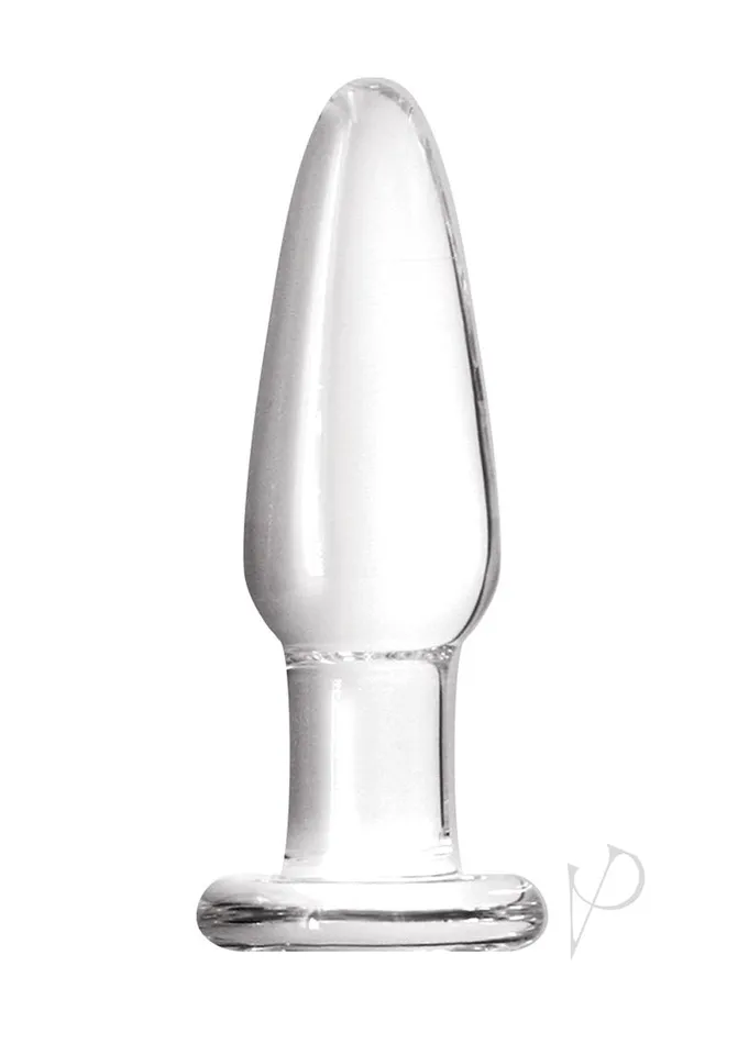 Crystal Anal Crystal Glass Tapered Plug Small Clear