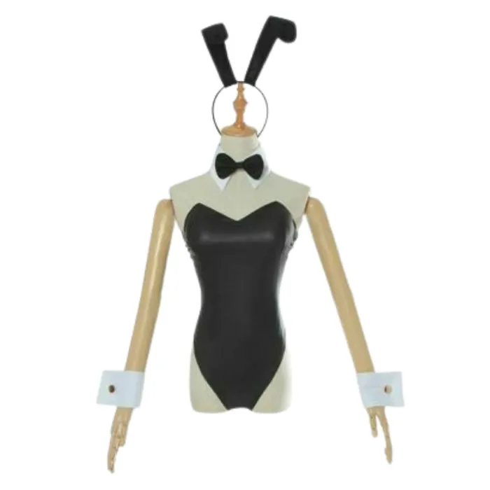CupidSecrets Female Sex Toys Lace lacquered bunny girl jumpsuit