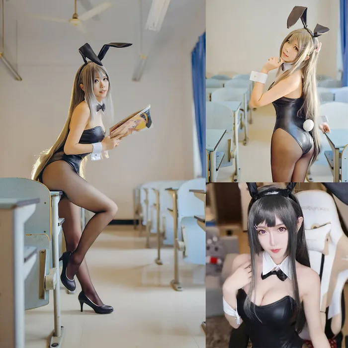 CupidSecrets Female Sex Toys Lace lacquered bunny girl jumpsuit