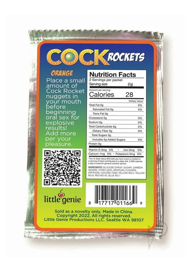 Dildos Candyprints Candy Cock Rockets Orange Individual