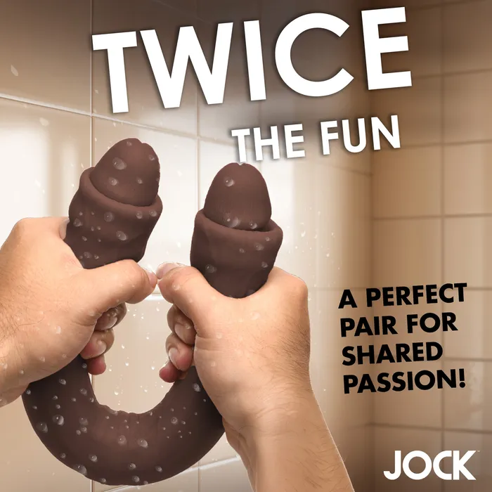 Dildos Curve Toys 1775 Inch Double Dildo Dark