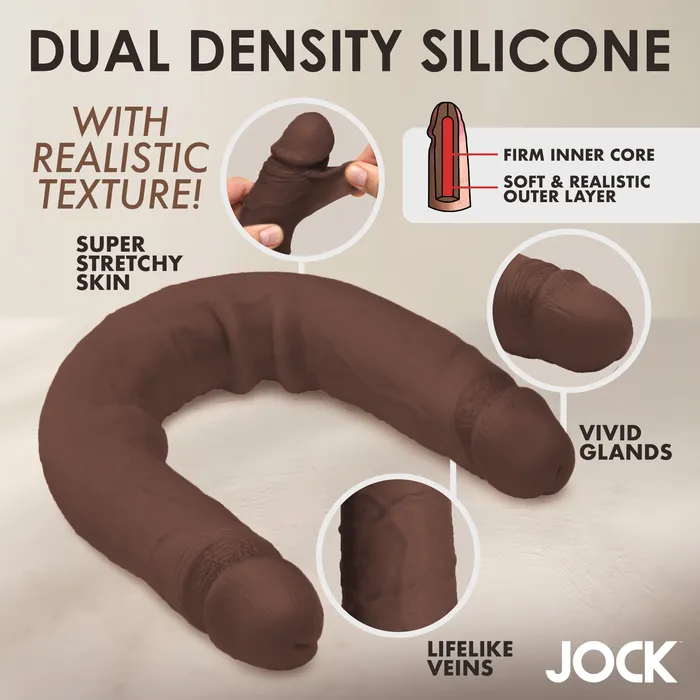 Dildos Curve Toys 1775 Inch Double Dildo Dark