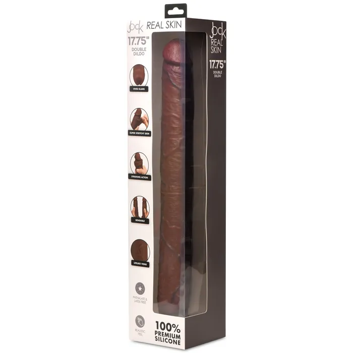 Dildos Curve Toys 1775 Inch Double Dildo Dark