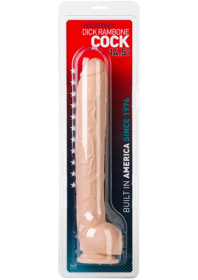 Dildos Dick Rambone Cock White Doc Johnson