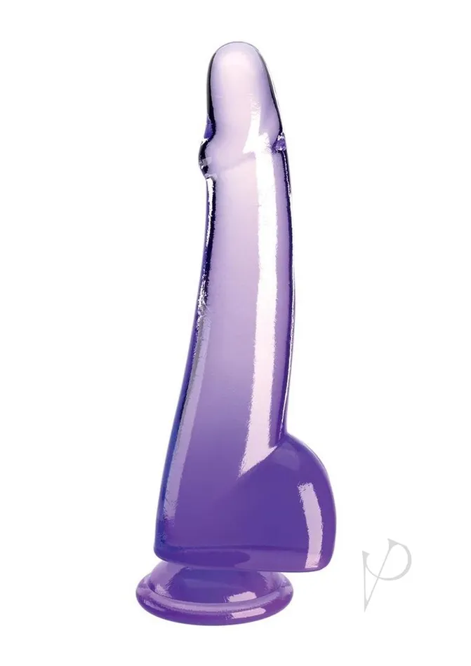 Dildos King Cock Kc 10 Cock Clear Wballs Purple