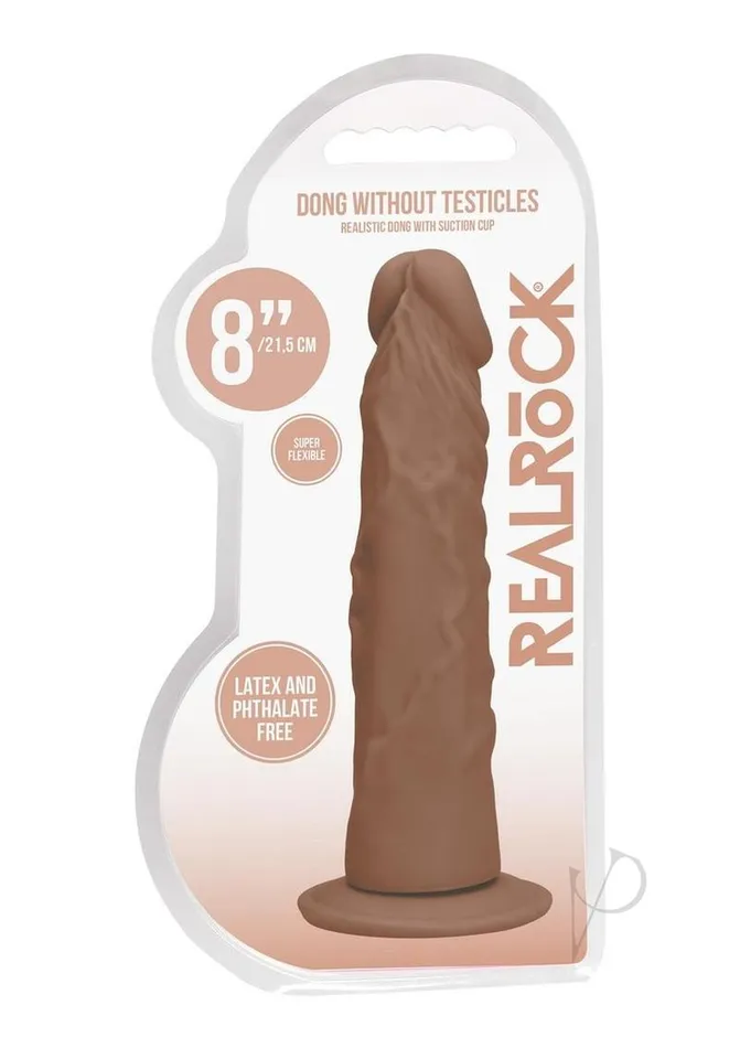 Dildos Real Rock Realrock Dong Without Balls 8 Tan