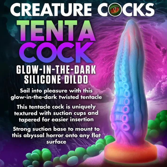 Dildos XR LLC TENTACOCK SILICONE GLOWINTHEDARK DILDO