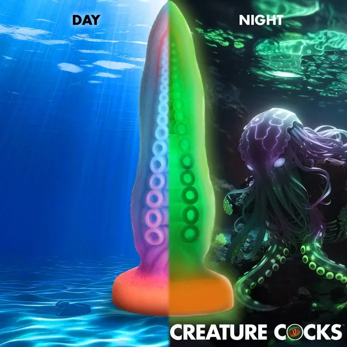 Dildos XR LLC TENTACOCK SILICONE GLOWINTHEDARK DILDO