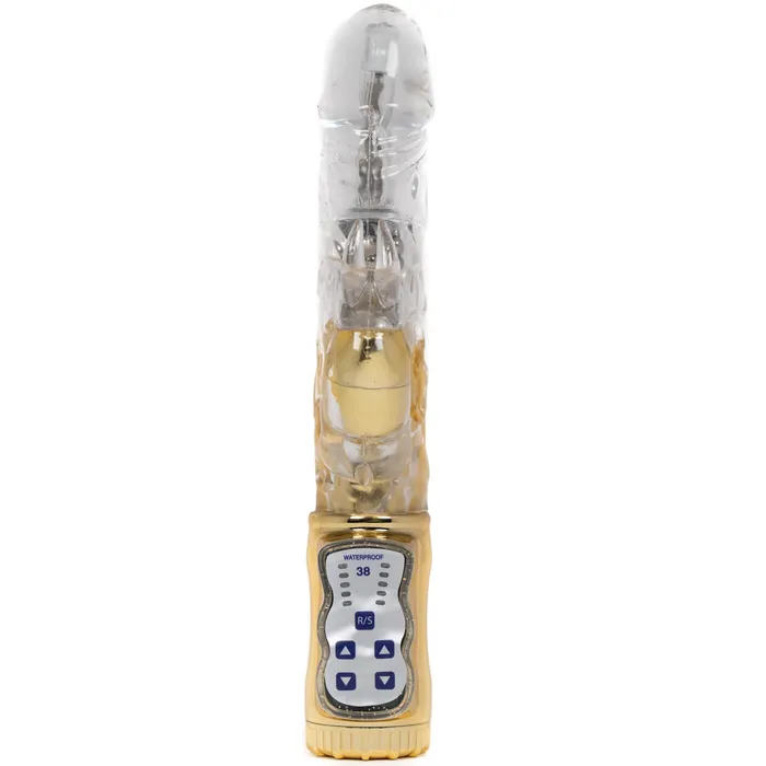 Double Delight 7 Function Rechargeable Rabbit Vibrator With Rotating Beads Simpli Pleasure V2 Female Sex Toys