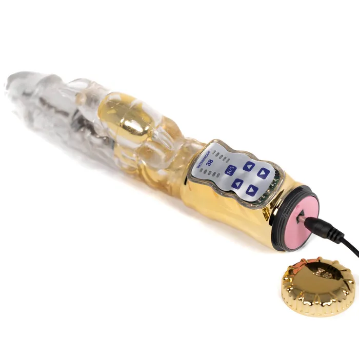 Double Delight 7 Function Rechargeable Rabbit Vibrator With Rotating Beads Simpli Pleasure V2 Female Sex Toys