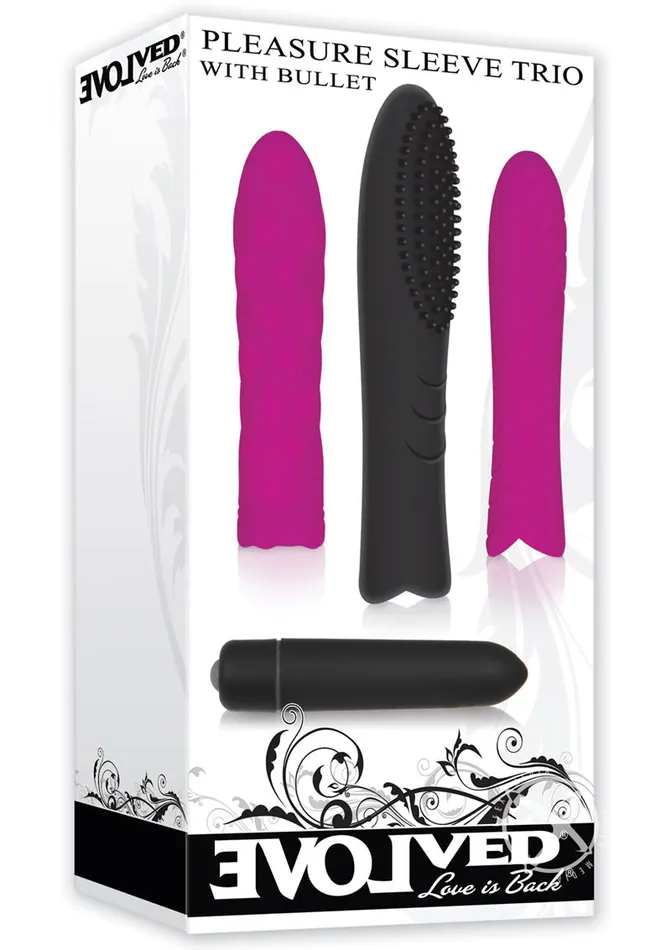 Evolved Male Sex Toys Bullet With Sleeve Trio Kit