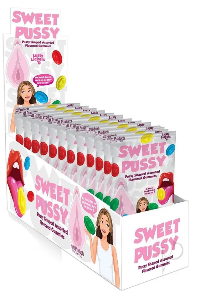 Female Sex Toys Hott Products Sweet Pussy Gummies 12disp