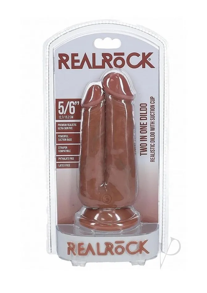 Female Sex Toys Real Rock Realrock Ultra Two In One 56 Tan