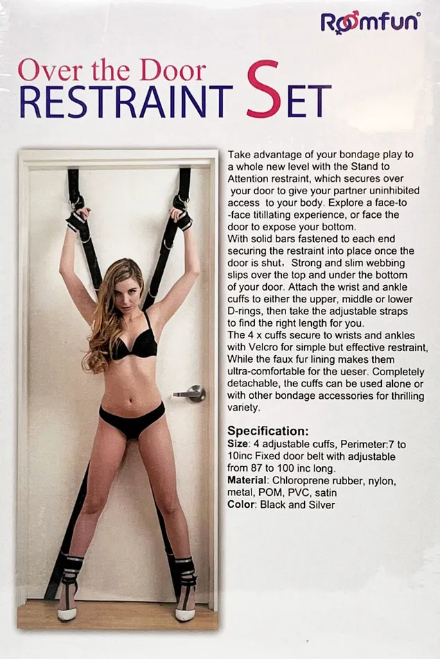 Female Sex Toys RMIC THE ROOMFUN OVER THE DOOR RESTRAINT FETISH KINK BDSM BONDAGE SET