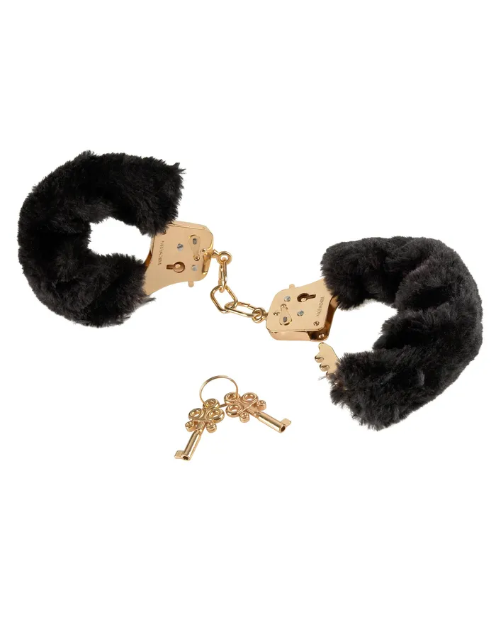 Fetish Fantasy Gold Deluxe Furry Cuffs Fetish Fantasy Couples