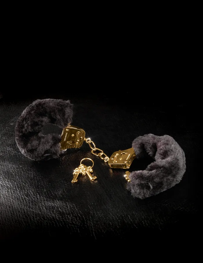 Fetish Fantasy Gold Deluxe Furry Cuffs Fetish Fantasy Couples