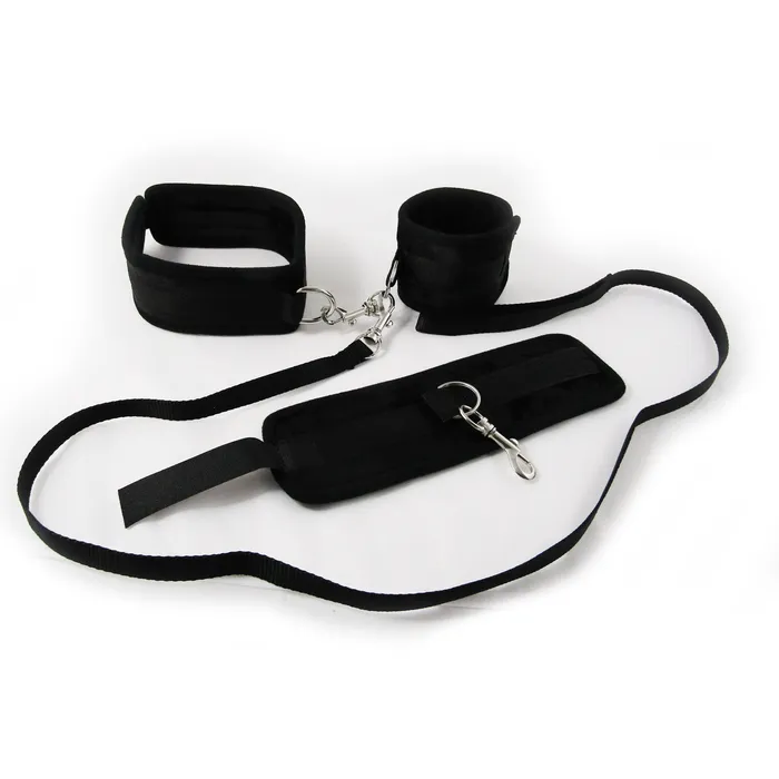 Fetish Pleasure Play Black Velvet Collar and Cuffs Castle Megastore Couples